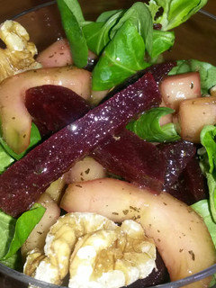 A picture of Sig's German Beetroot and Cucumber Salad.
