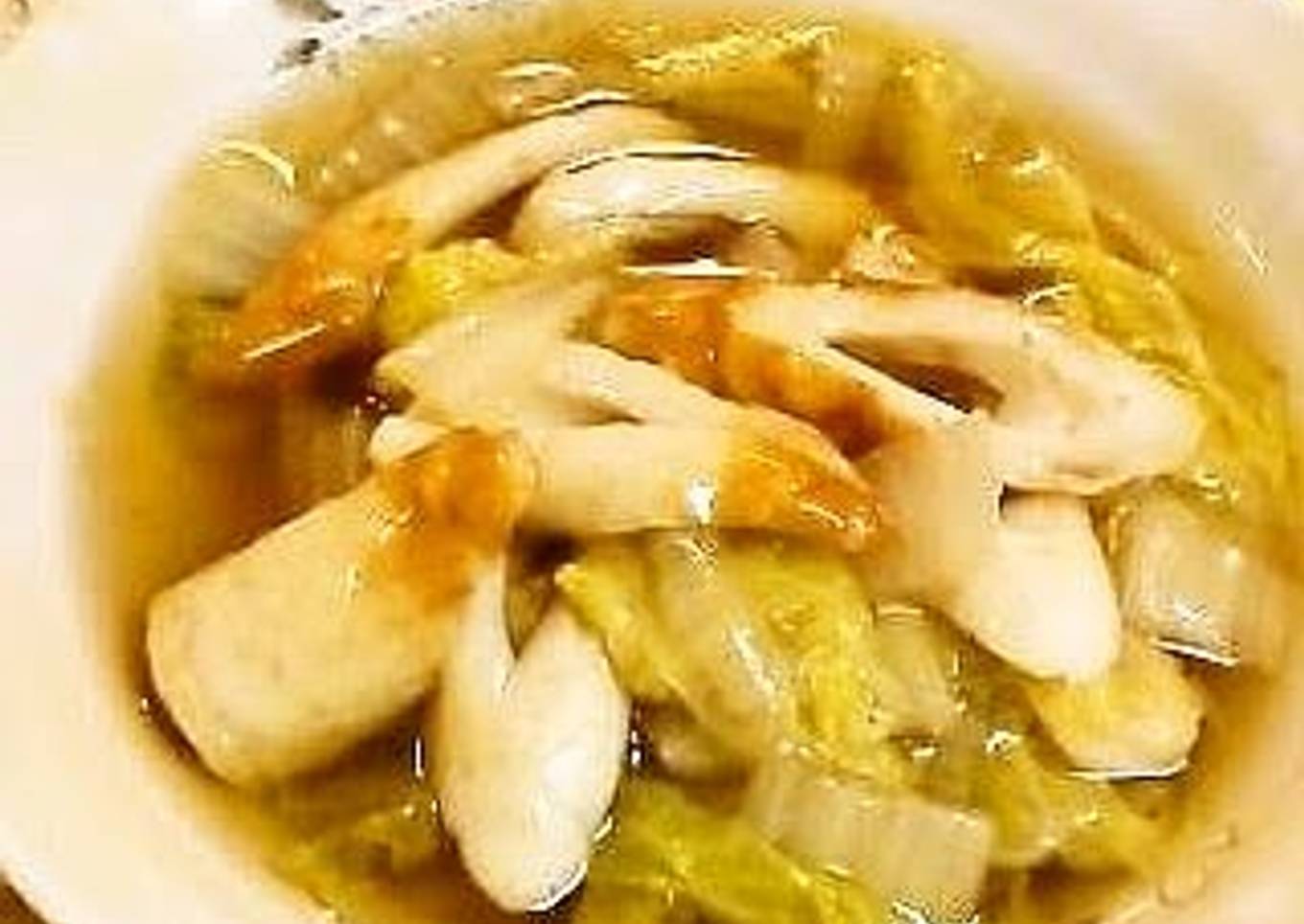 Stewed Chinese Cabbage and Chikuwa