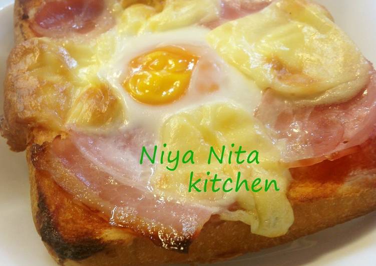 How to Make Favorite Easy!! Bacon and Sunny-Side Up Toast