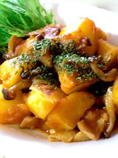 A picture of Sweet and Savory Chicken and Potato Stir Fry With Ketchup.