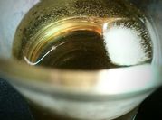 A picture of ice apple juice