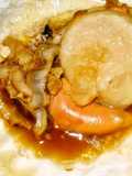 Scallops With Butter and Soy Sauce Baked in Their Shells