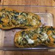 Courge butternut « Halloween » farcies épinards crème et parmesan