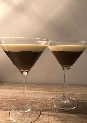 Une photo de Capuccino de lentilles chantilly au lard fumé