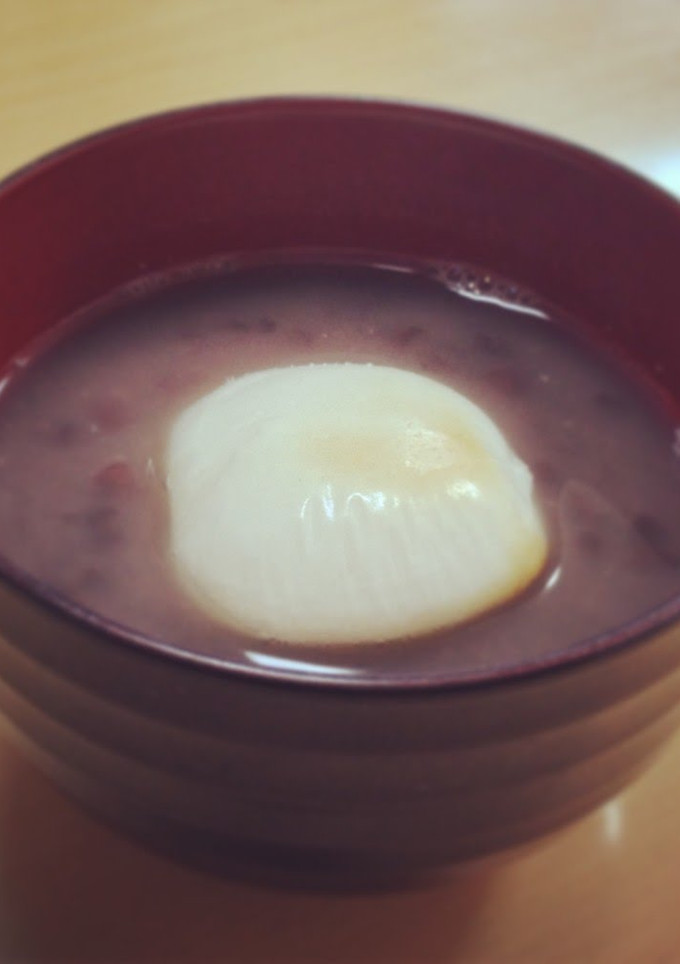 A picture of Simple Zenzai with Chunky Sweet Aduki Bean Paste.
