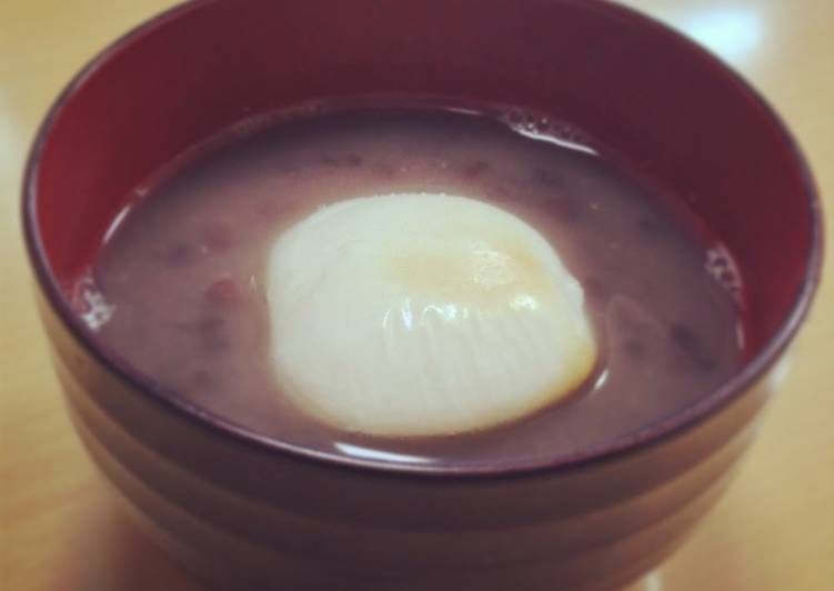 Simple Zenzai with Chunky Sweet Aduki Bean Paste