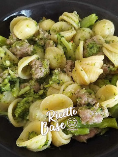 A picture of Orecchiette with Broccoli and Sausage.