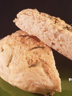Una foto de Focaccia sin amasado en freidora de aire