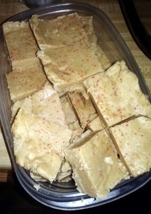 A picture of Griff's super easy peanut butter fudge.