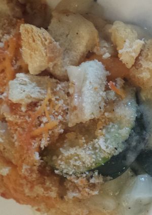 A picture of Mimi's Zuchinni Casserole.