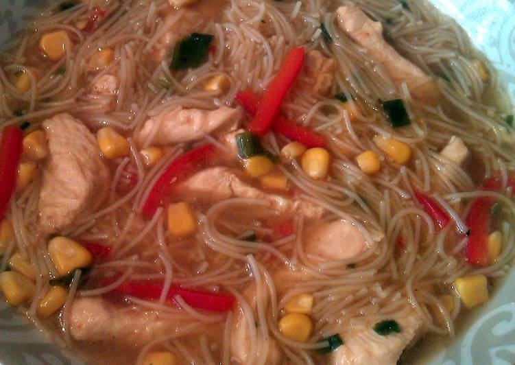 Recipe of Quick Vickys Flu-Busting Chicken Noodle Soup, GF DF EF SF NF