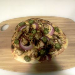 A picture of Boobie's Baja Flatbread.