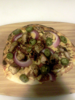 A picture of Boobie's Baja Flatbread.