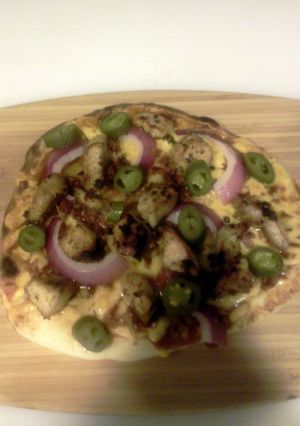 A picture of Boobie's Baja Flatbread.