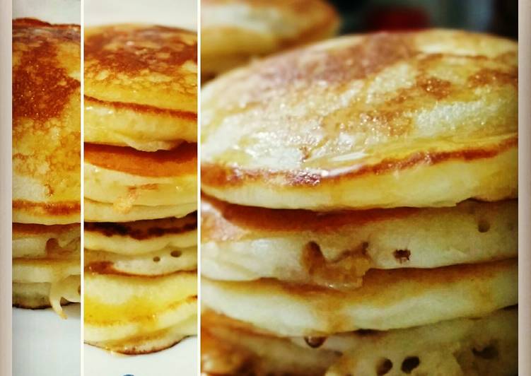 Steps to Make Homemade Fluffy pancakes