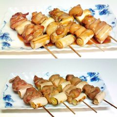 A picture of Yakitori in the Oven.