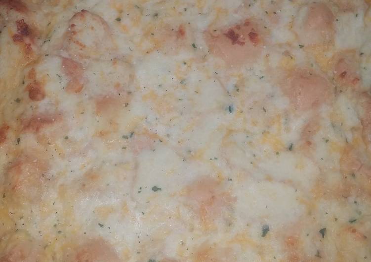 Recipe of Super Quick Homemade Savory Cheese garlic bread pudding