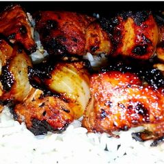 A picture of Mike's Negima Yakitori.