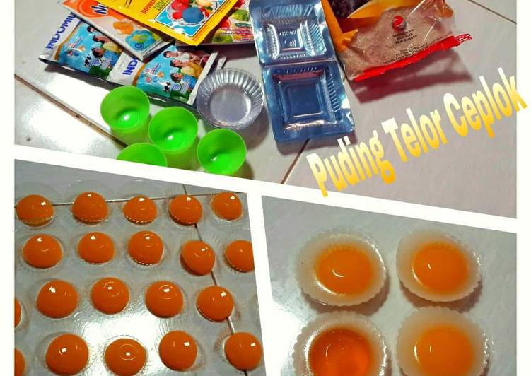 Puding Telor Ceplok Mata Sapi ala Mama Rere