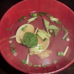 Hamaguri Clam Clear Broth A picture of Hamaguri Clam Clear Broth.
