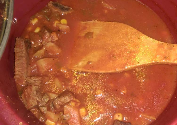 Steps to Prepare Homemade Mexican Soup