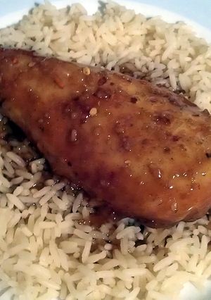 A picture of Vickys Sweet Garlic Chicken, GF DF EF SF NF.