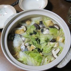 A picture of Salted Mackerel and Chinese Cabbage Hot Pot.
