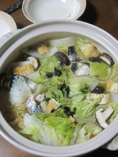 A picture of Salted Mackerel and Chinese Cabbage Hot Pot.