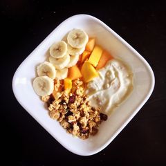 A picture of Nutritious Fruit & Yogurt Buddha Bowl.