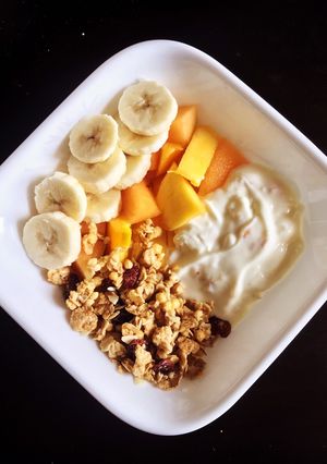 A picture of Nutritious Fruit & Yogurt Buddha Bowl.