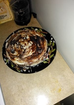 A picture of Preacher Paul lemon chocolate cake.