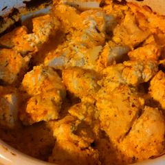 A picture of Ranch dip chicken & potatoes.