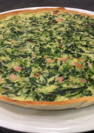 Foto principal de Quiche de espinacas y jamón york