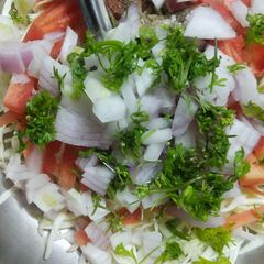 Cabbage salad A picture of Cabbage salad.