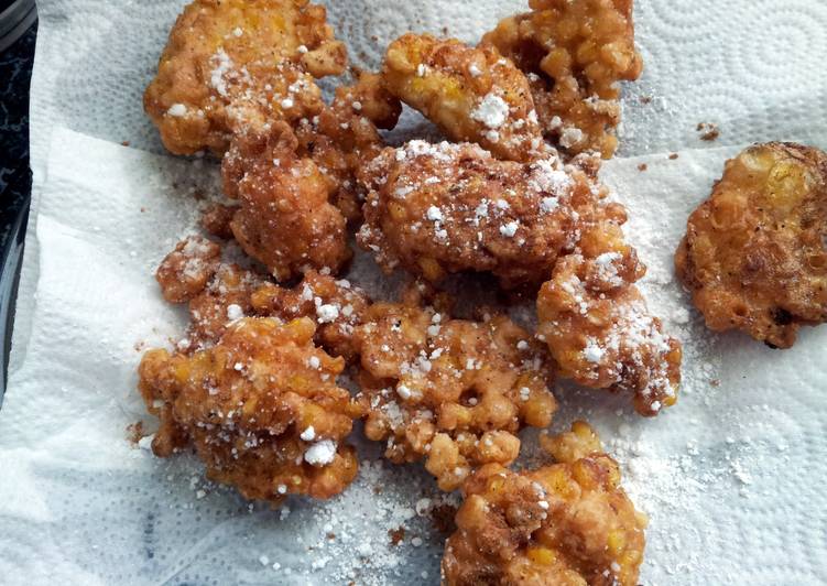 Steps to Make Homemade Corn fritters