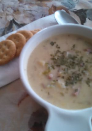 A picture of Sausage and Potato Soup.