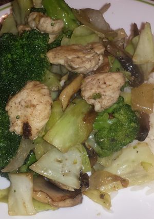 A picture of Healthy chicken stir fry.