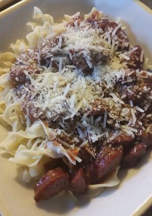 A picture of Daddy's Kielbasa Stuff.