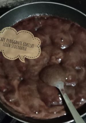 Foto resep Glaze topping donat sederhana pengganti cokelat leleh