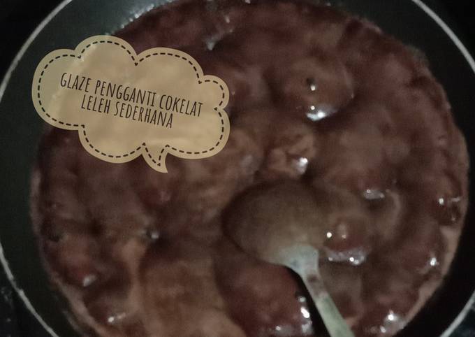 Glaze topping donat sederhana pengganti cokelat leleh