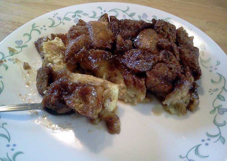 Steps to Prepare Speedy French toast casserole