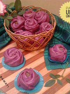 Foto resep Purple Sweet Potato Rose Pao