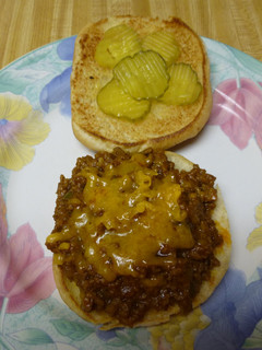 A picture of Cheesy Bacon Sloppy Joes.