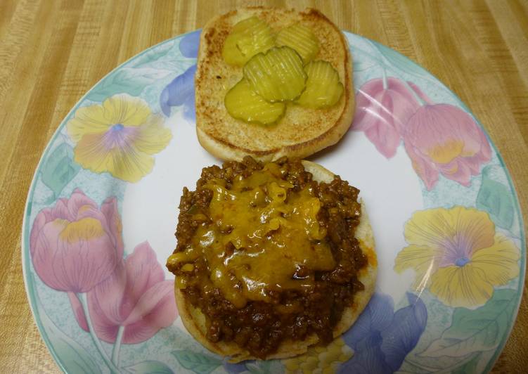 Recipe of Award-winning Cheesy Bacon Sloppy Joes