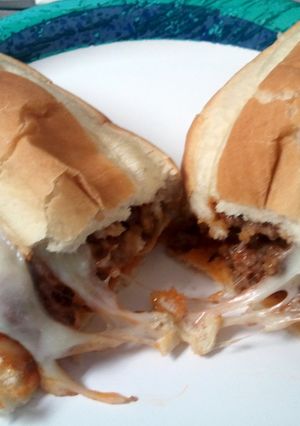 A picture of Italian loose burger.