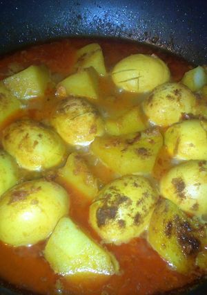 A picture of Egg curry/Dim Bhuna.