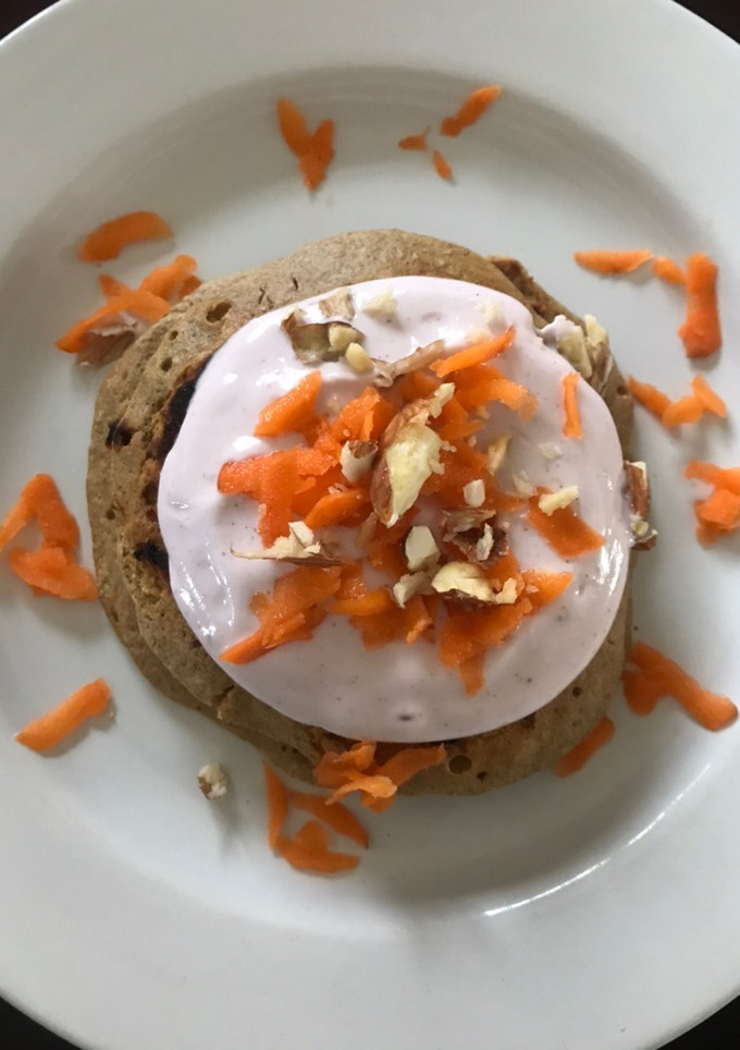 Una foto de Pancakes de zanahorias