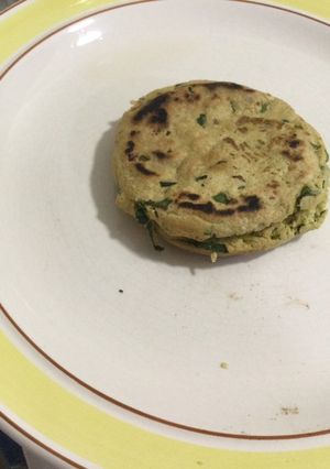 Una foto de Gorditas de manteca con espinacas