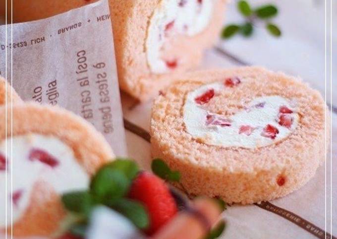 Recipe of Favorite Strawberry Tiramisu Roll Cake for Healthy Food