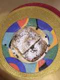 Whole Grain French Toast With Toasted Sweet Coconut And Dried Blueberries